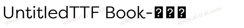 UntitledTTF Book字体转换 UntitledTTF Book字体转换